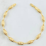 Pulso Rustico Corona Rx 3.75gr / 7 1/4 in / 4.8mm Oro Amarillo 18K ©