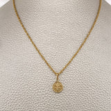 Set Cadena y Dije Lazo + San Benito 1.55gr / 15 3/4 in / Oro Amarillo 18K $