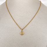 Set Cadena y Dije Lazo + Corazon 1.35gr / 15 3/4 in / Oro Amarillo 18K $