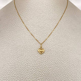 Set Cadena y Dije Veneciana + Corazon 1.3gr / 15 3/4 in / Oro Amarillo 18K $