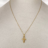 Set Cadena y Dije Veneciana + Cruz Cristo 1.35gr / 15 3/4 in / Oro Amarillo 18K $