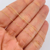 Set Cadena y Dije Veneciana + Corazon 1.3gr / 15 3/4 in / Oro Amarillo 18K $