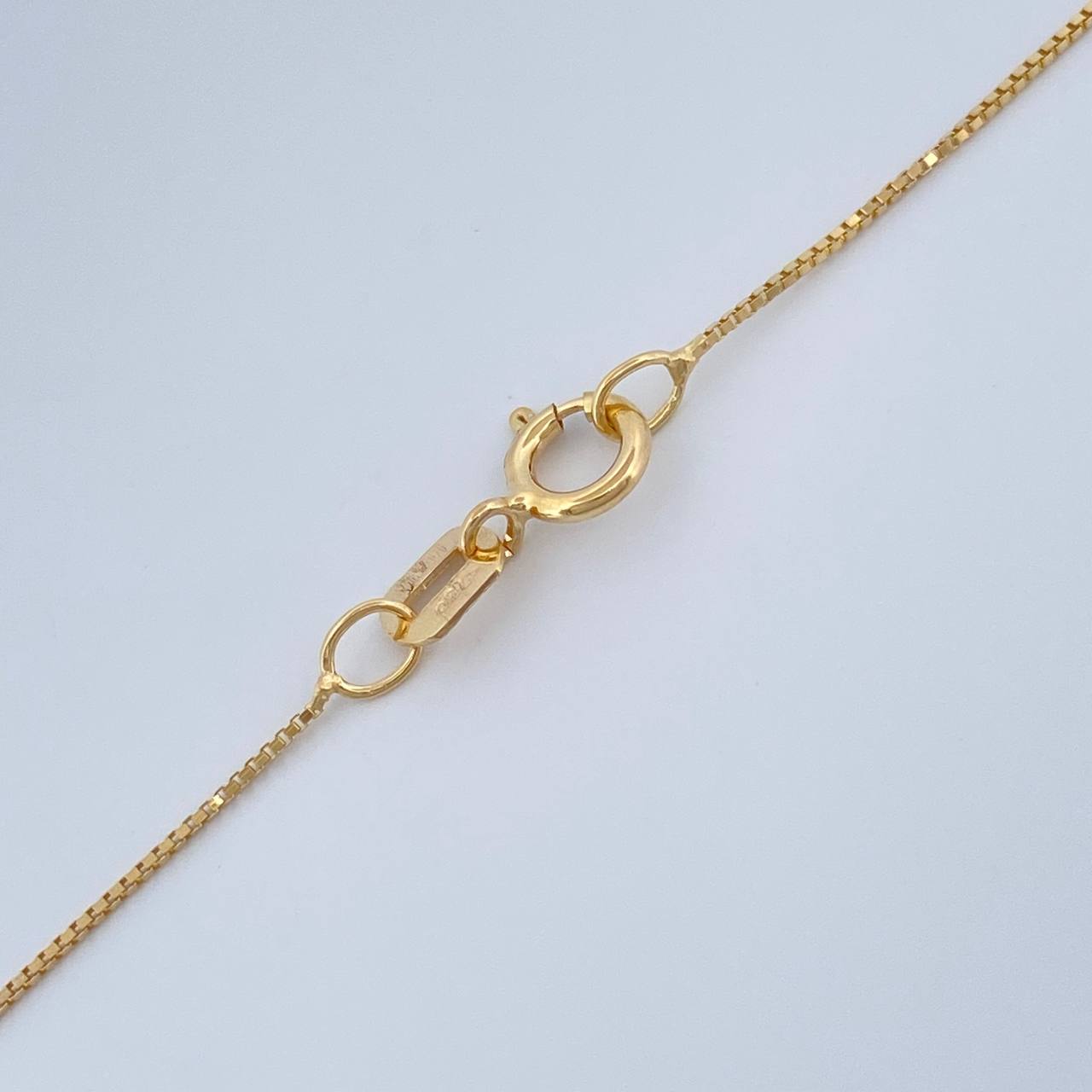 Set Venetian Chain and Pendant + Saint Michael 1.1gr / 15 3/4 in / 18K Yellow Gold $