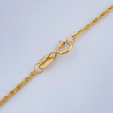 Set Rope Chain and Pendant + One Dollar 1.5gr / 17 1/2 in / 18K Yellow Gold $