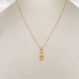 Set Cadena y Dije Veneciana + Gato 1.5gr / 18 in / Oro Amarillo 18K $