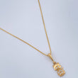 Set Cadena y Dije Veneciana + Gato 1.5gr / 18 in / Oro Amarillo 18K $