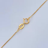 Set Cadena y Dije Veneciana + San Benito 1.4gr / 17 3/4 in / Oro Amarillo 18K $
