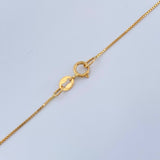 Set Cadena y Dije Veneciana + Virgen Maria 1.7gr / 17 1/2 in / Oro Amarillo 18K $