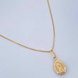 Set Venetian Chain and Pendant + Virgin of Guadalupe 1.3gr / 17 3/4 in / 18K Yellow Gold $
