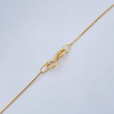 Set Venetian Chain and Pendant + Virgin of Guadalupe 1.3gr / 17 3/4 in / 18K Yellow Gold $