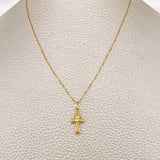 Set Venetian Chain and Pendant + Egyptian Cross 1.45gr / 17 1/2 in / 18K Yellow Gold $