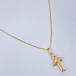 Set Venetian Chain and Pendant + Egyptian Cross 1.45gr / 17 1/2 in / 18K Yellow Gold $