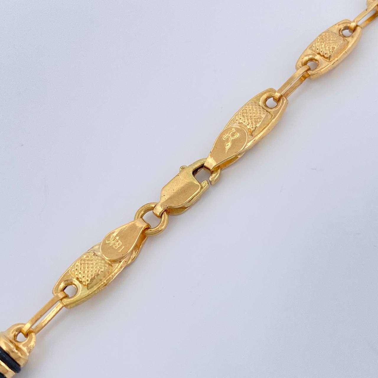 Cadena Rustica Barril Eslabon 13.25gr / 24 in / 5.06mm Oro Amarillo 18K $