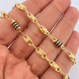 Cadena Rustica Barril Eslabon 13.25gr / 24 in / 5.06mm Oro Amarillo 18K $