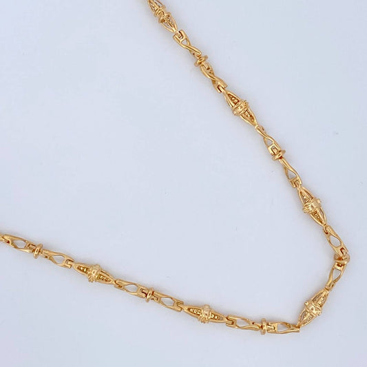 Cadena Dubai 28.9gr / 23 1/2 in / 4.8mm Oro Amarillo 18K $