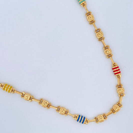 Cadena Rustica Barril Tec 15.55gr / 24 1/4 in / 5.4mm Oro Amarillo 18K $
