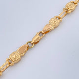 Cadena Rustica Barril Tec 15.55gr / 24 1/4 in / 5.4mm Oro Amarillo 18K $