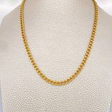 Cadena Cuabana 5.15gr / 23 1/2 in / 3mm Oro Amarillo +1 18K &