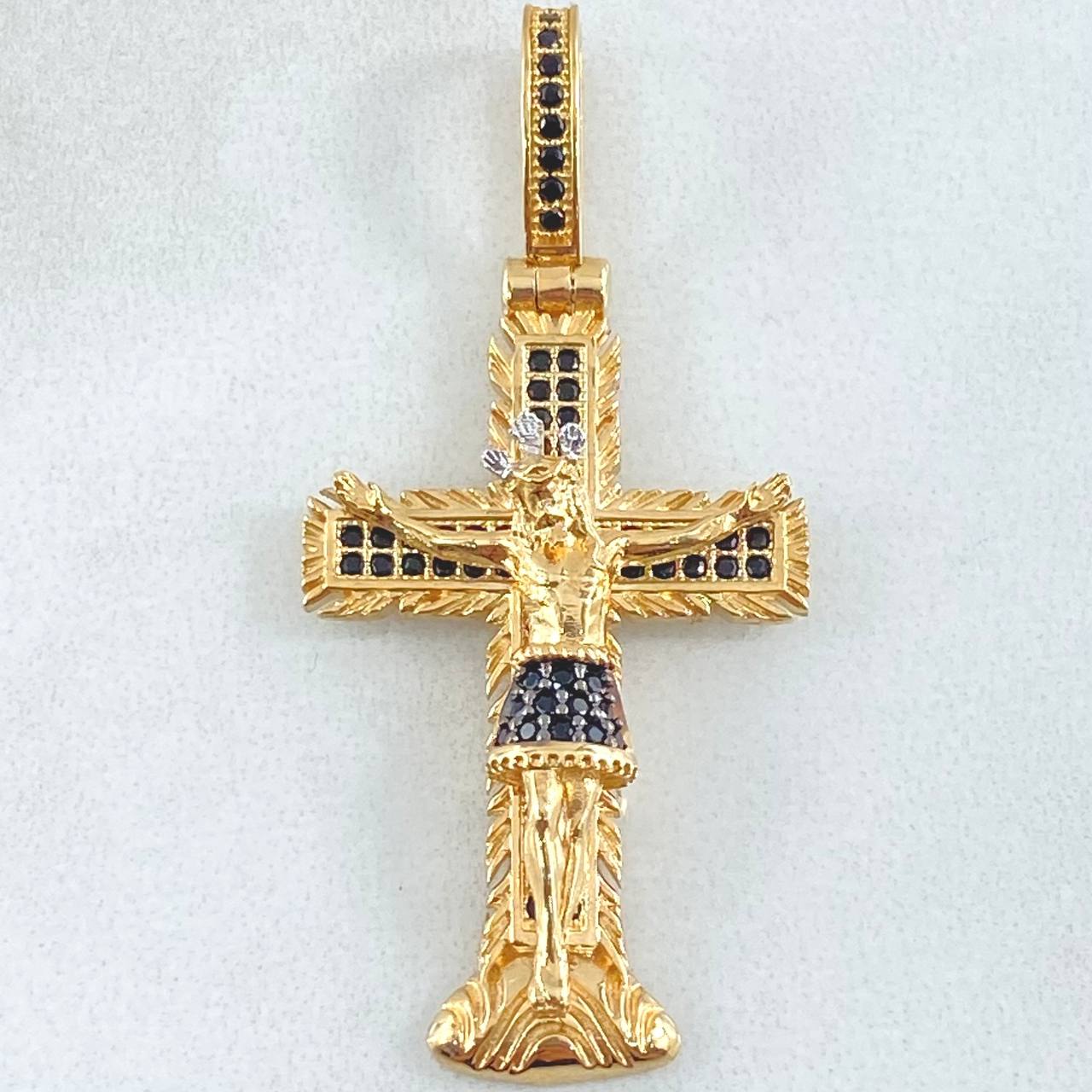 Pendant Lord of Miracles Cross 5.6gr / 4.3cm / 18K Gold ©