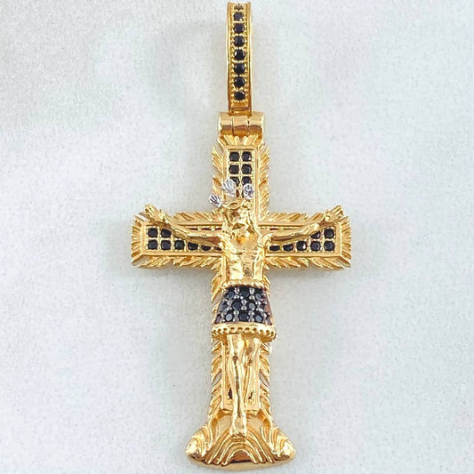 Pendant Lord of Miracles Cross 5.6gr / 4.3cm / 18K Gold ©