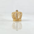 Charm Royal Large 1.75gr / 0.8cm / White Zircons Yellow Gold 18K ©