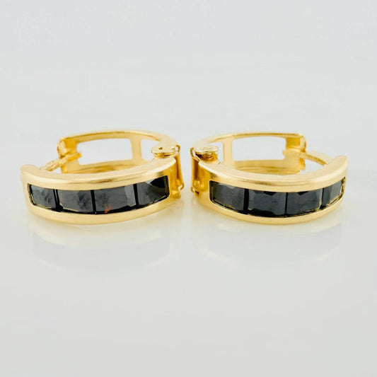 Hoop Earrings Carril 1.7 g / 1/2 in 18K Yellow Gold