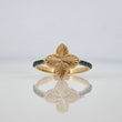 Clover Ring Tips 2.05 g / T6 1/2 Two Golds Black Yellow 18K