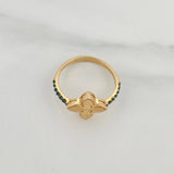 Clover Ring Tips 2.05 g / T6 1/2 Two Golds Black Yellow 18K