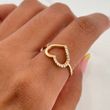 Heart Silhouette Ring 1.5 g / T7 1/4 18K Yellow Gold
