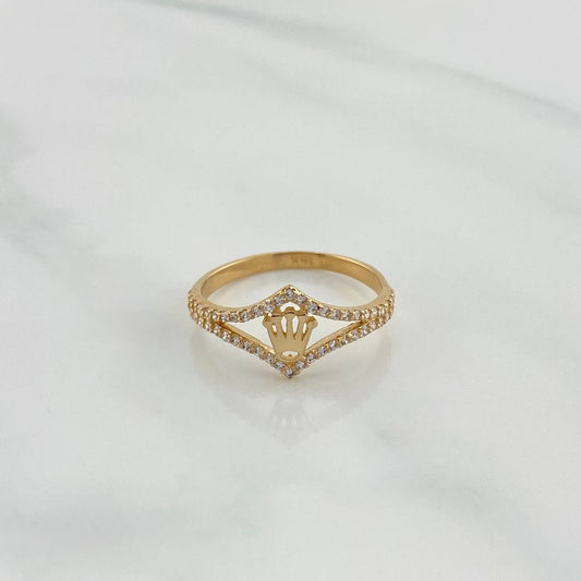 Crown Ring 1.8 g / T6 1/2 Yellow Gold 18K