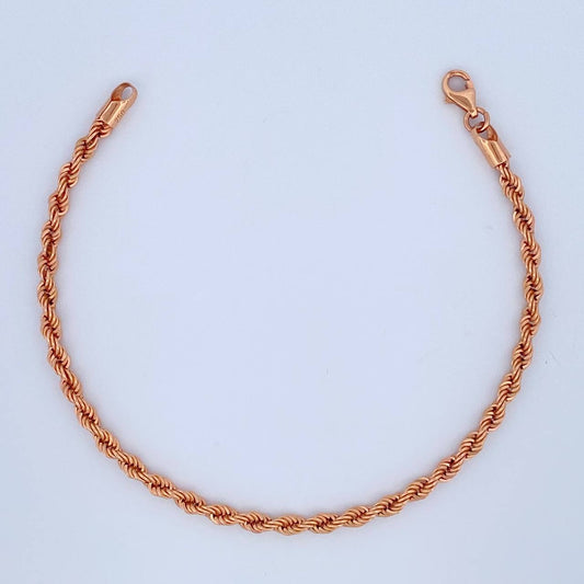 Pulso Lazo 2.95gr / 7 1/2 in / 3.2mm Oro Rosa +3 18K %