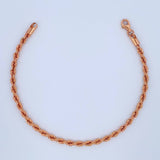 Pulso Lazo 2.95gr / 7 1/2 in / 3.2mm Oro Rosa +3 18K %