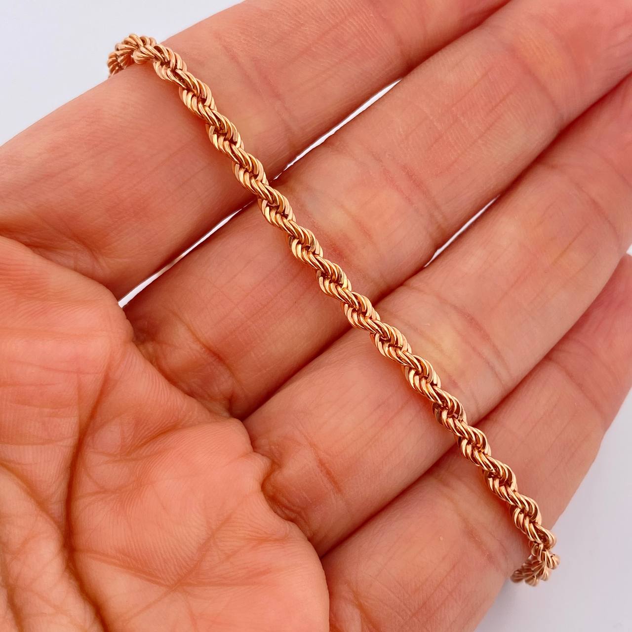 Pulso Lazo 2.95gr / 7 1/2 in / 3.2mm Oro Rosa +3 18K %