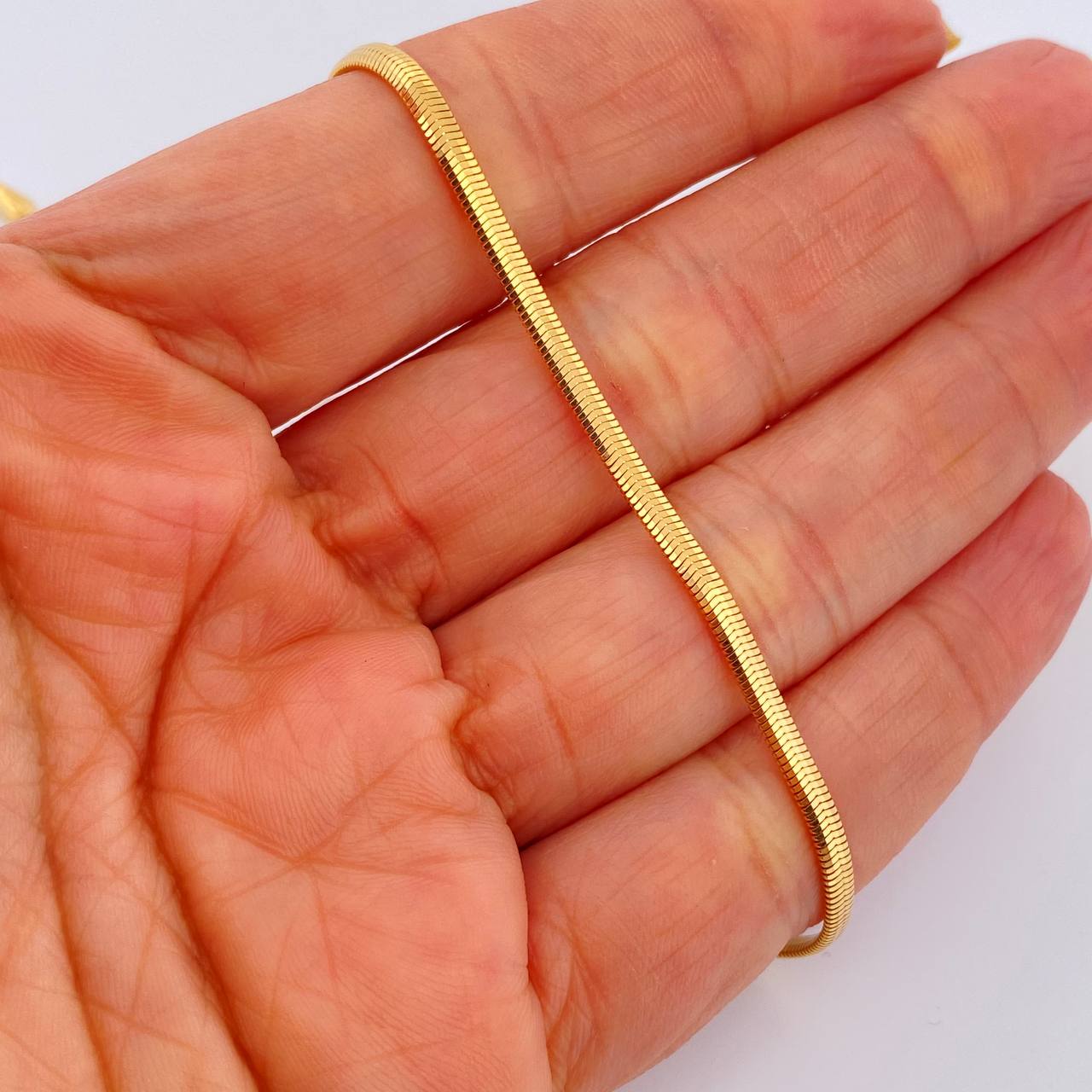 Pulso Serpiente 3.45gr / 7 3/4 in / 2.5mm Oro Amarillo +3 18K %