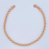 Pulso Tipo Militar 6.6gr / 7 3/4 in / 4mm Oro Rosa +3 18K %