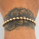 Pulso Tipo Militar 6.6gr / 7 3/4 in / 4mm Oro Rosa +3 18K %