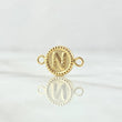Charm Letter N 0.65gr / 0.7in / Bordered Circle 18K Gold ©