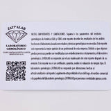 Topos Corazón Doble Zafiro 1.76pts Diamantes 20pts 4.15g / in / 9.6mm Oro Blanco 18K