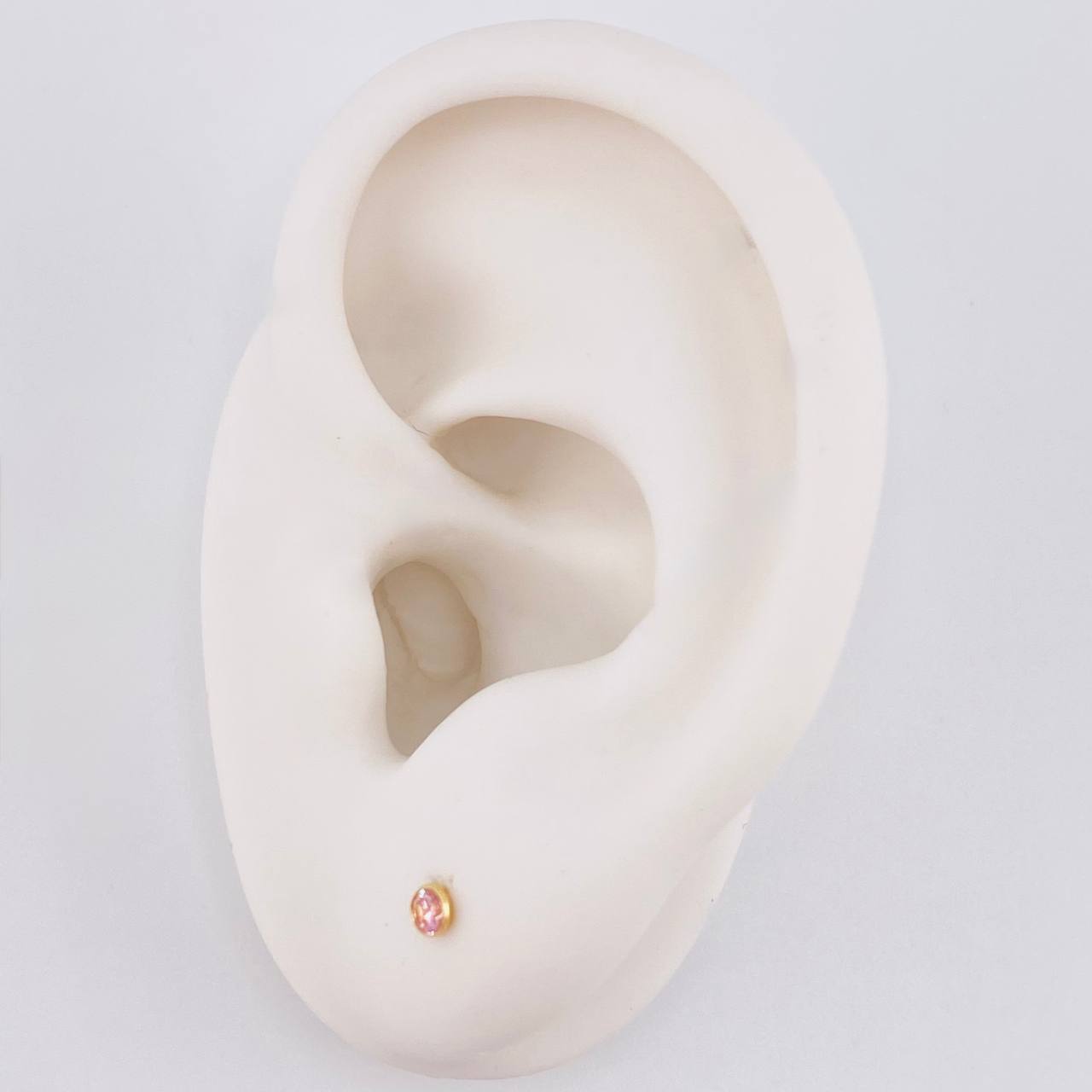 Topos Bisel 0.4g / in / 2.8mm Oro Amarillo 18K