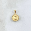 Pendant Letter G Matte 0.55gr / 1.7cm / Yellow Gold 18K Bordered Charger Circle