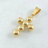 Pendant Consecutive Sphere Cross 1.25gr / 3cm / 18K Gold ©