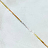 Cadena Veneciana Cubica 6.2gr / 50cm / +3 Oro 18K