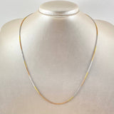 Cadena Veneciana Cubica 6.2gr / 50cm / +3 Oro 18K