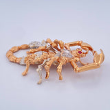 Dije Escorpion 16.5gr / 2 1/4 in / Dos Oros Blanco Rosa 18K $