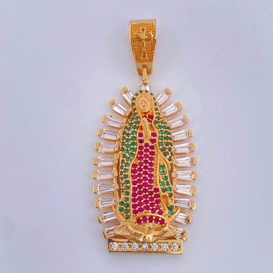 Dije Virgen De Guadalupe 11.2gr / 2 in / Oro Amarillo 18K $