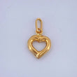 Heart Silhouette Pendant 0.35gr / 1/2 in / Yellow Gold 18K $