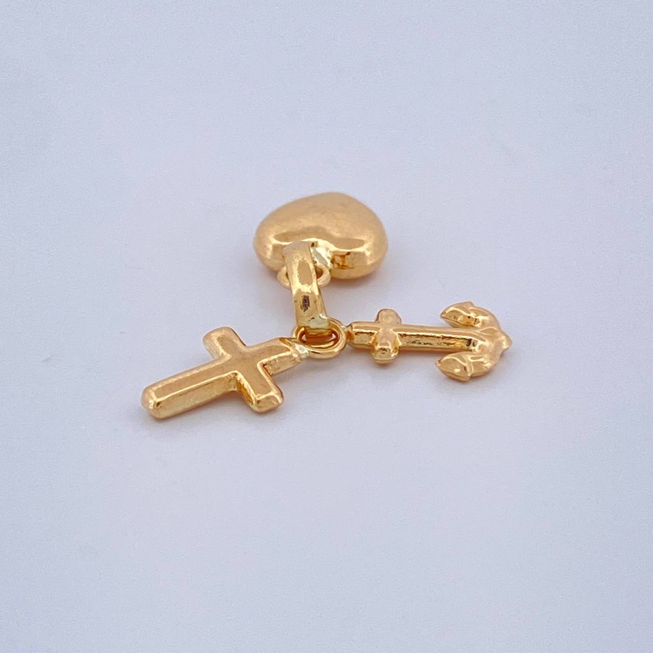 Three Graces Pendant 0.5gr / 1/2 in / Yellow Gold 18K $