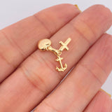 Three Graces Pendant 0.5gr / 1/2 in / Yellow Gold 18K $