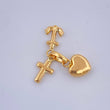 Three Graces Pendant 0.5gr / 1/2 in / Yellow Gold 18K $