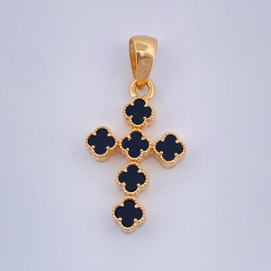 Dije Cruz Trebol 3.2gr / 1 1/4 in / Oro Amarillo 18K $
